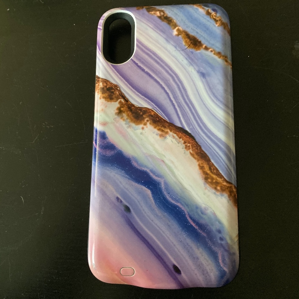 Luxy Lemon iPhone X/XS Battery case- Amethyst